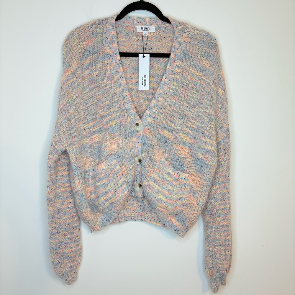BB DAKOTA Steve Madden Multicolor Women's Knit Sweater Size Large NWT